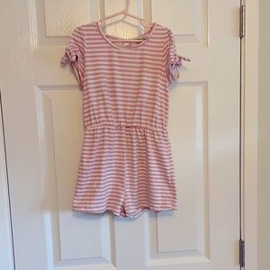 SOLD Emma & Elsa Girls’ Striped Romper